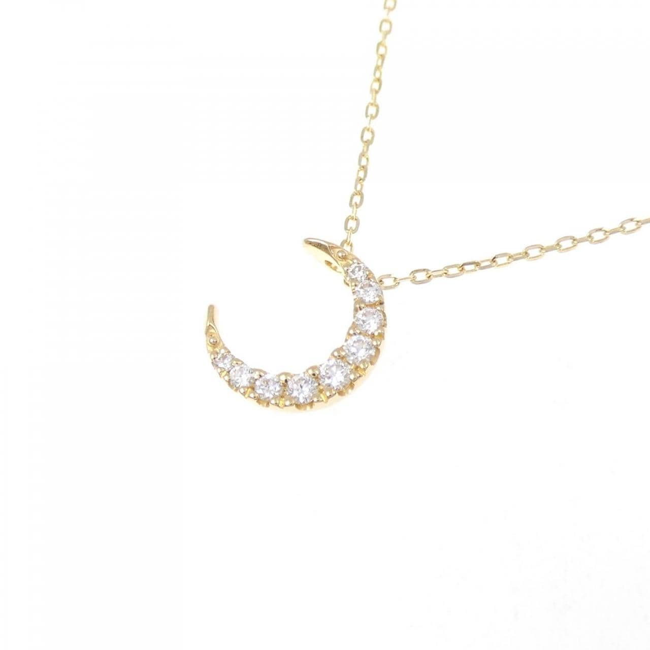スタージュエリー ムーン ダイヤモンド ネックレス 0.06CT