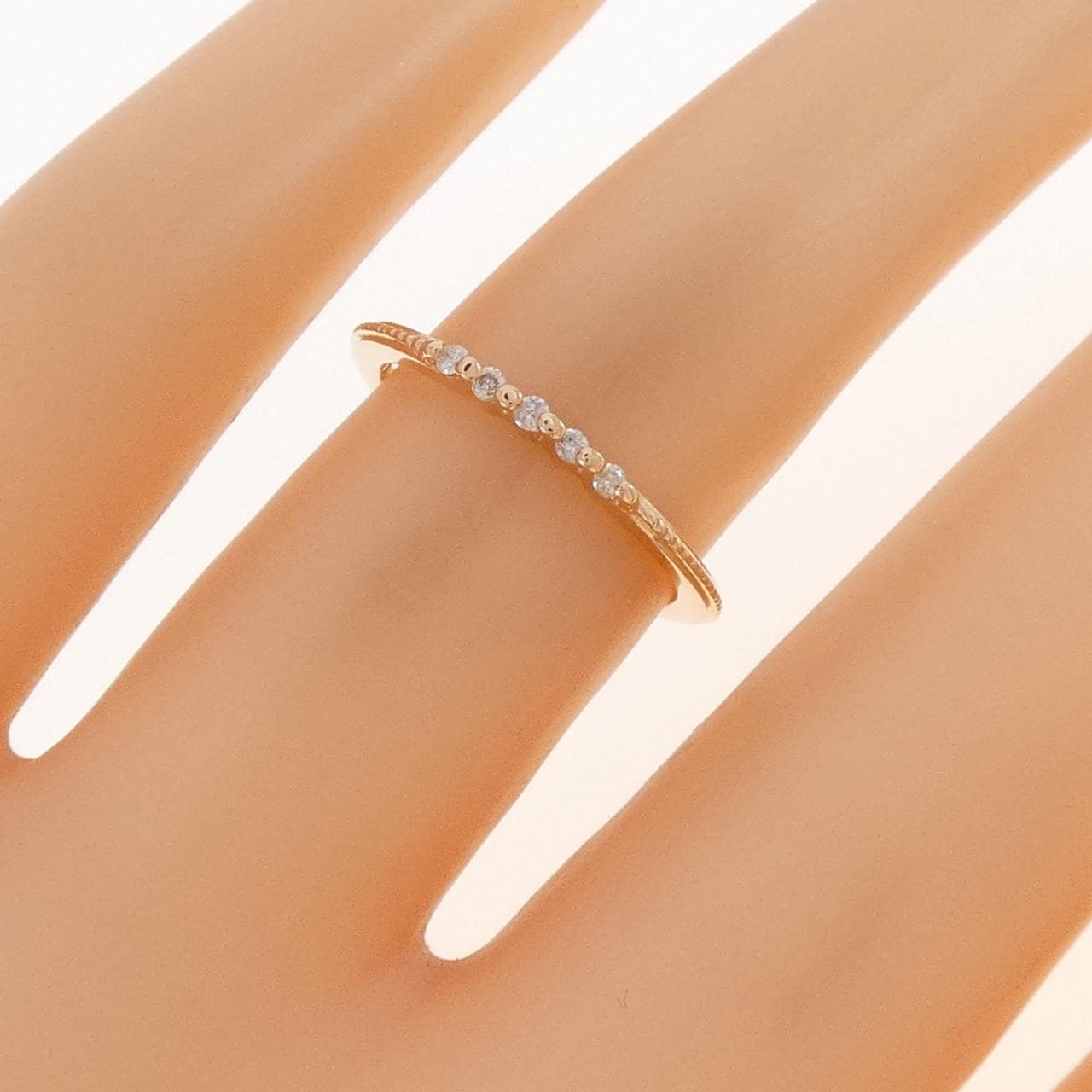 アガット ダイヤモンド リング 0.05CT
