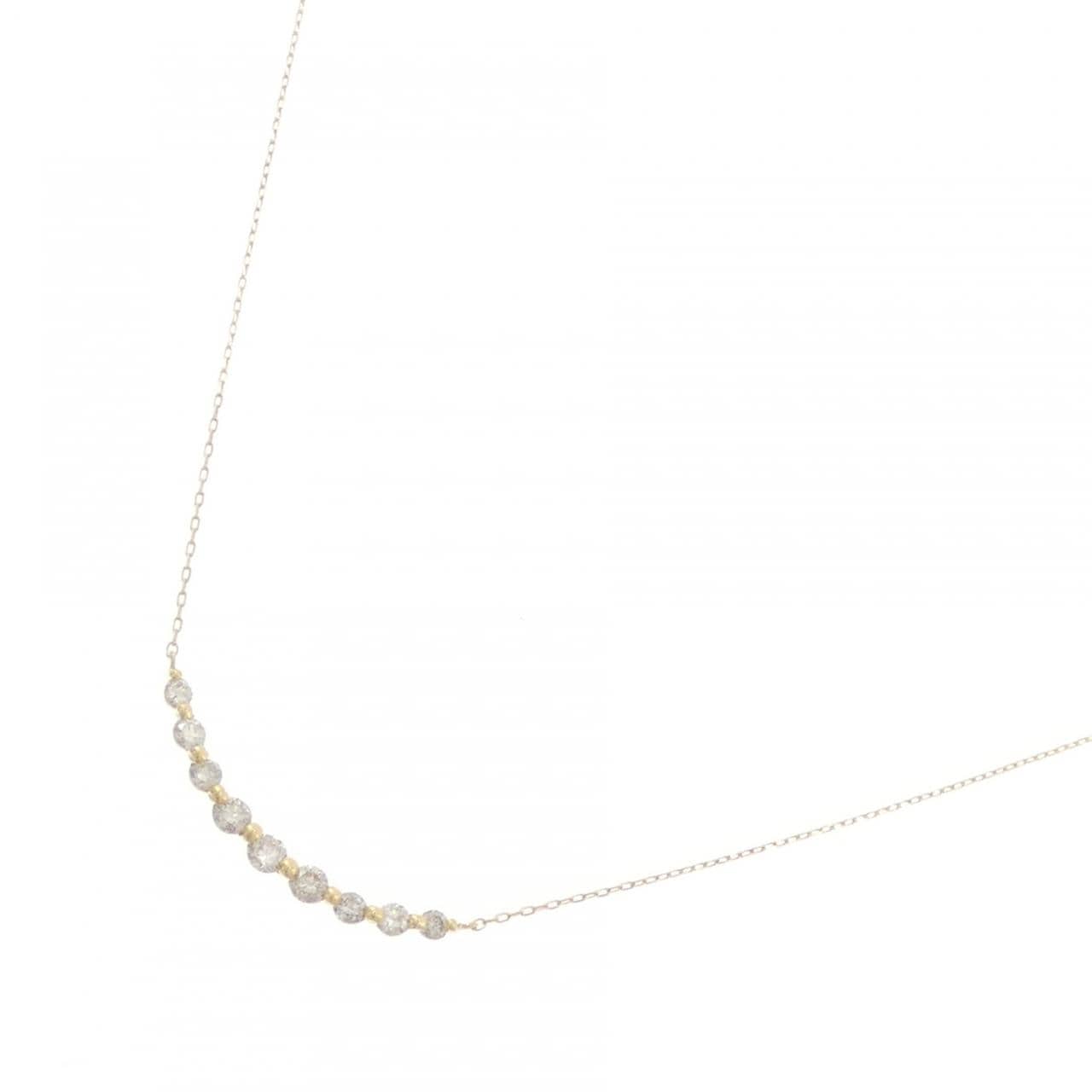 K18YG ダイヤモンド ネックレス 0.30CT