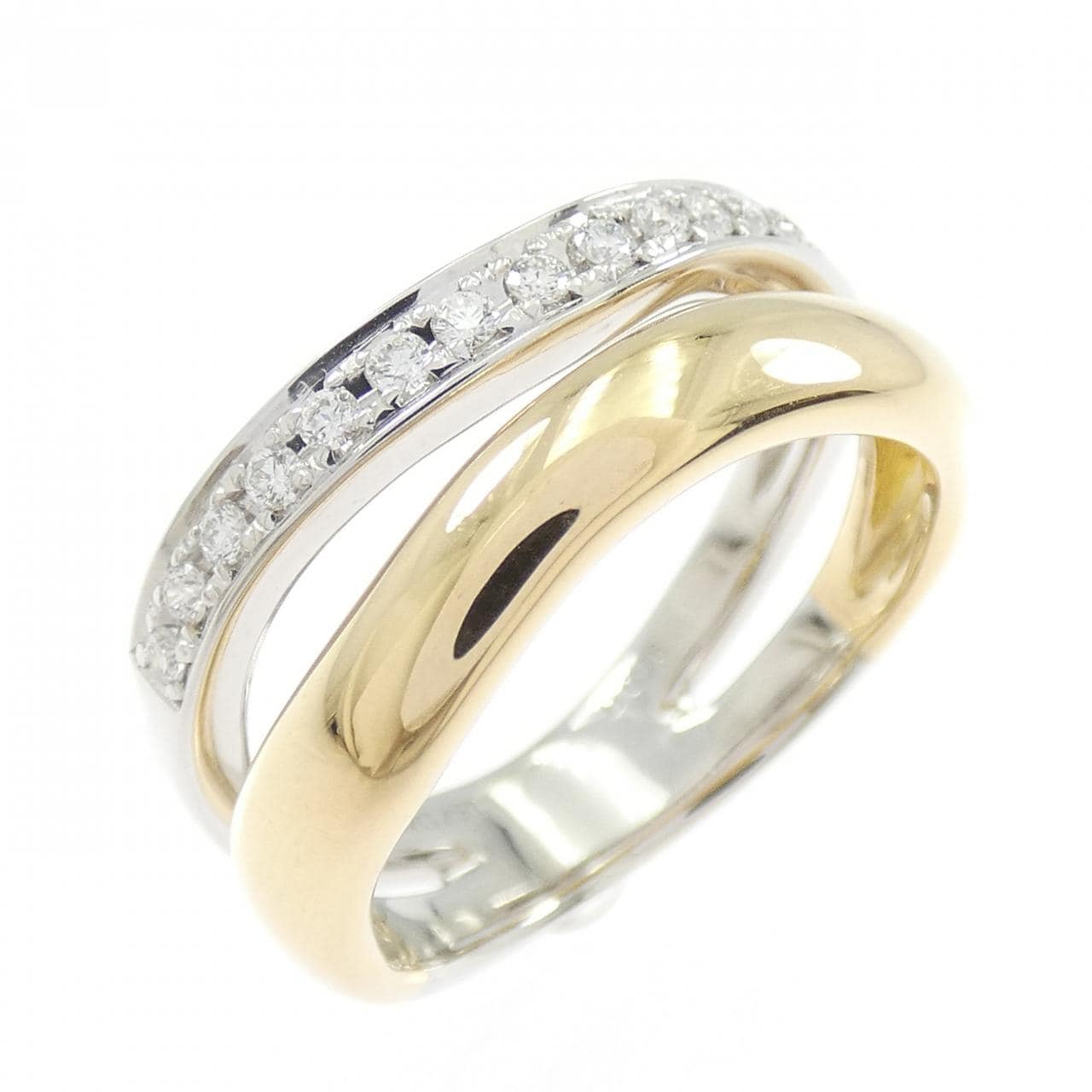 750YG/750WG ダイヤモンド リング 0.16CT