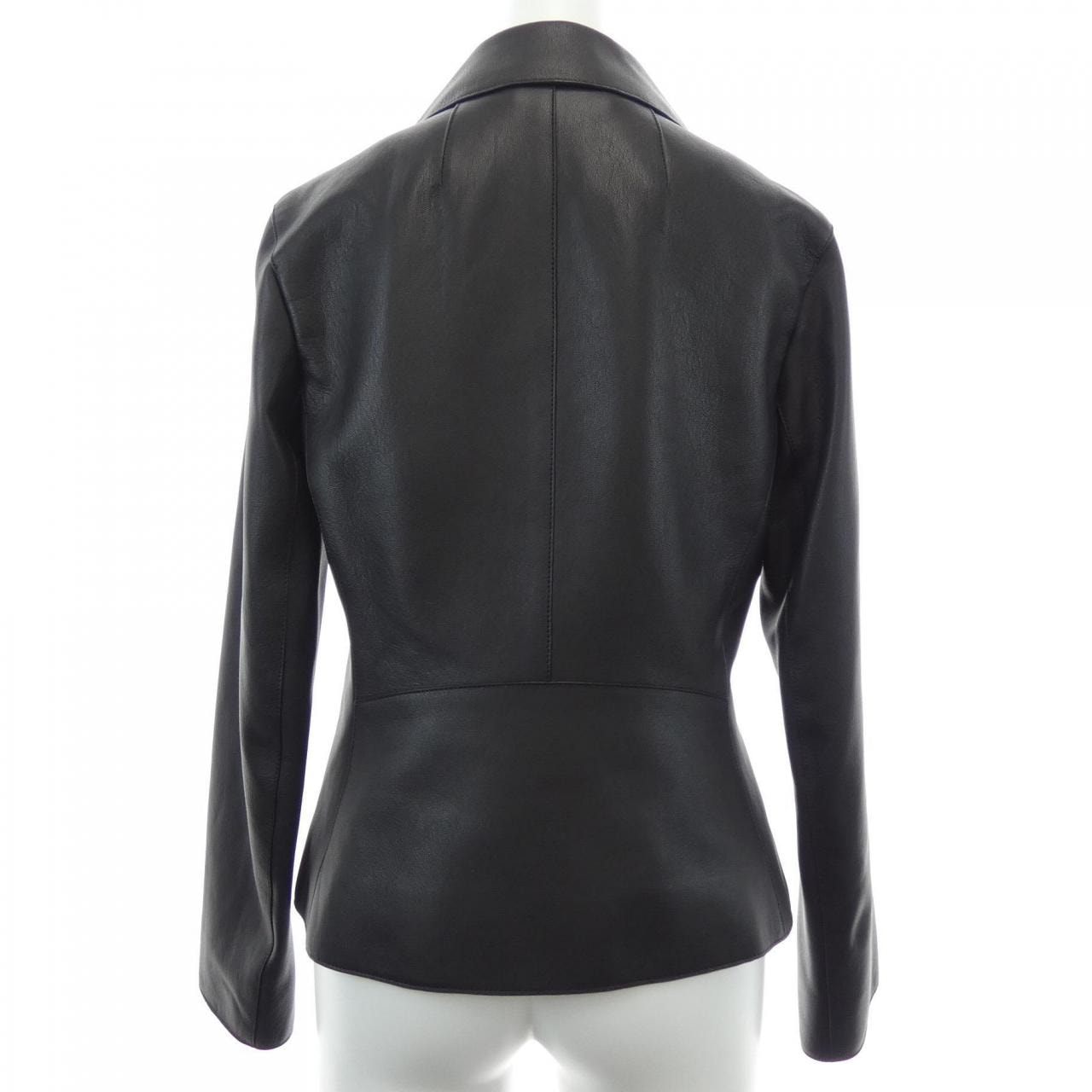 エルメス HERMES 乗馬ジャケット 4E1200D7 レザージャケット