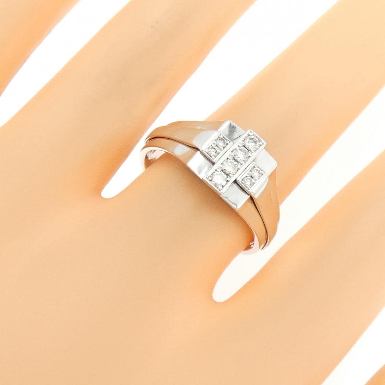 K18WG ダイヤモンド リング 0.20CT