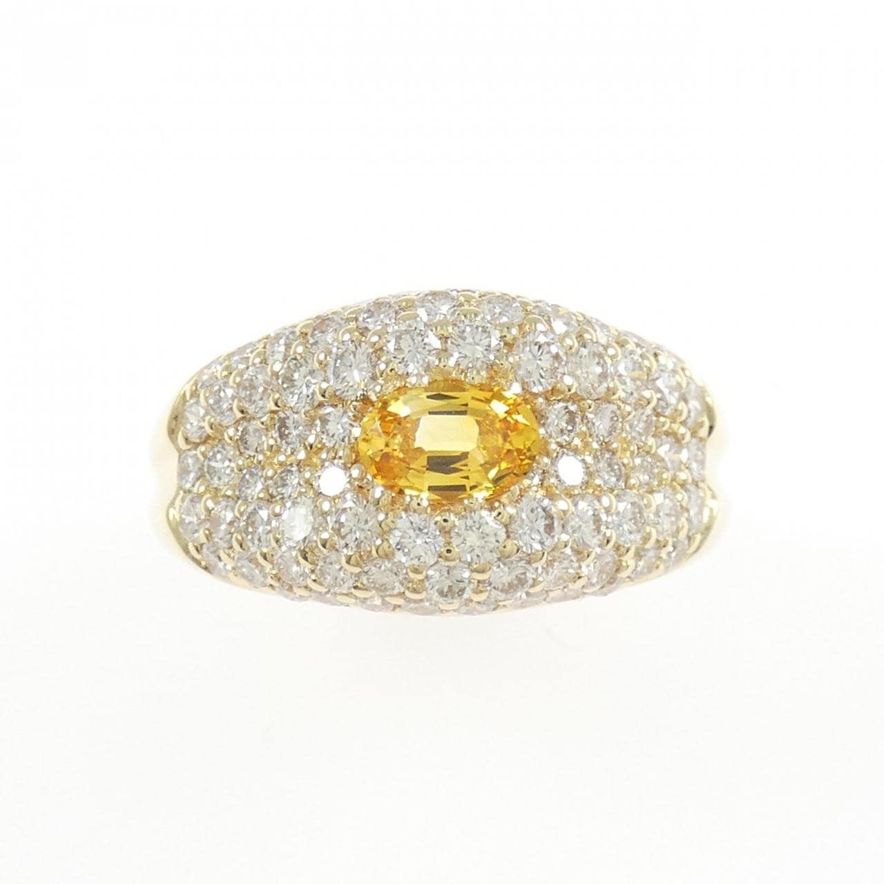 750YG サファイヤ リング 0.48CT