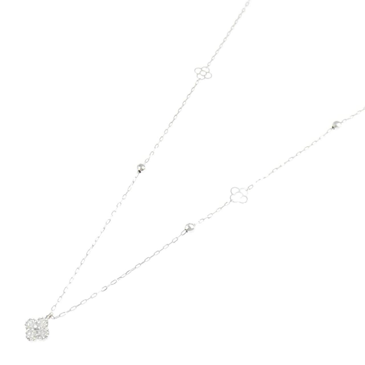 K18WG ダイヤモンド ネックレス 0.20CT