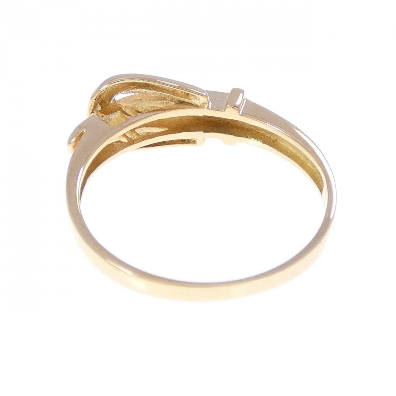 K18YG ベルト ダイヤモンド リング