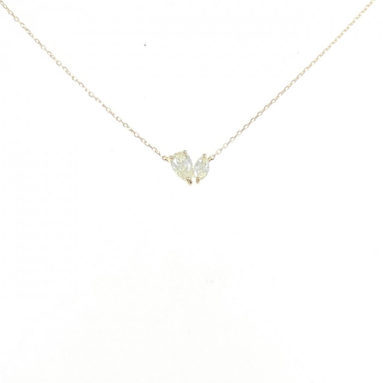 【新品】K18YG ダイヤモンド ネックレス 0.30CT