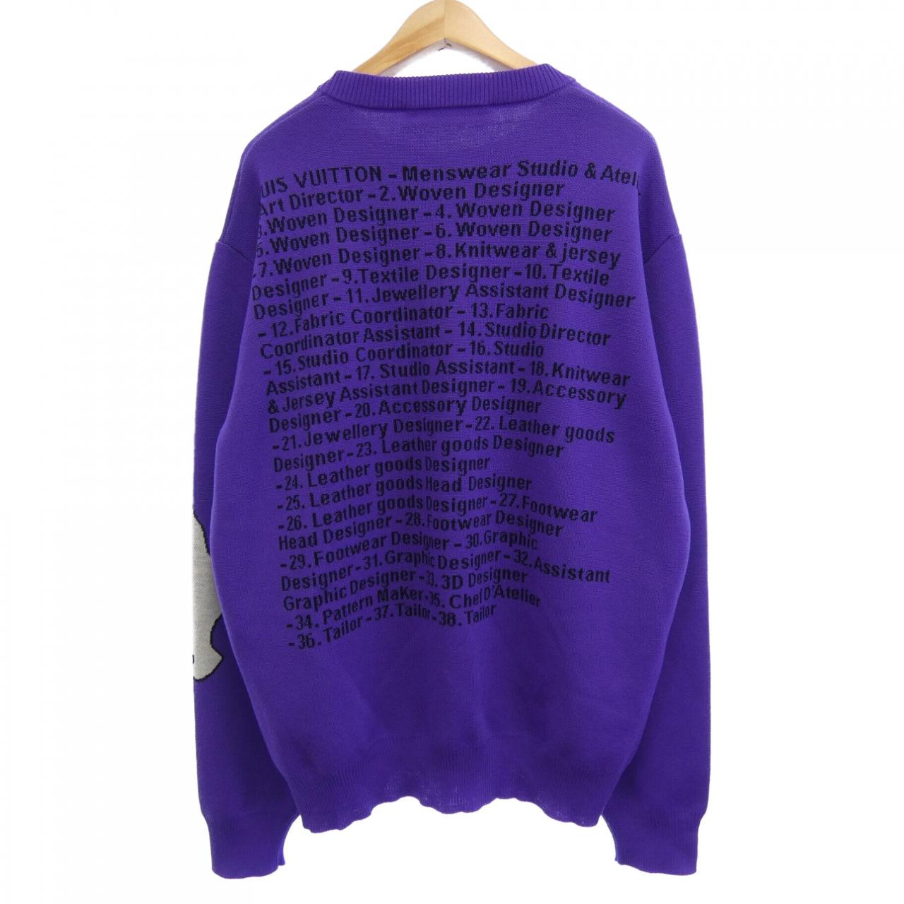 ルイヴィトン LOUIS VUITTON スタジオジャカードクルーネック HNN93WZLL ニット
