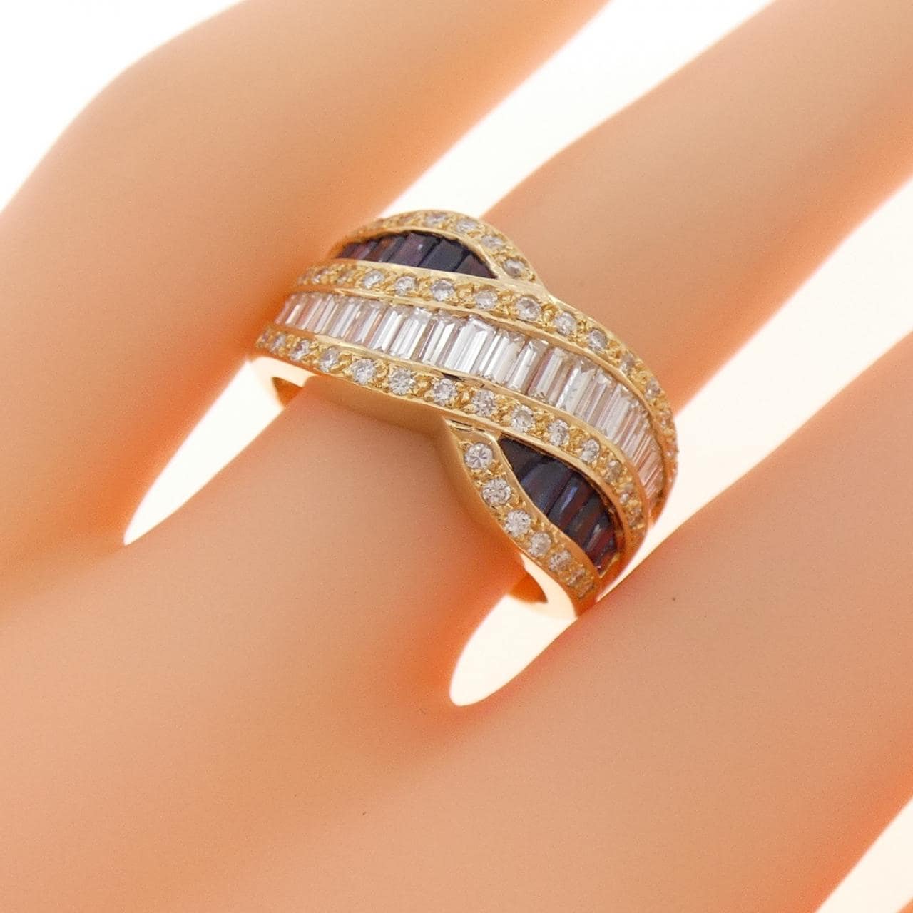 750YG蓝宝石戒指0.76CT