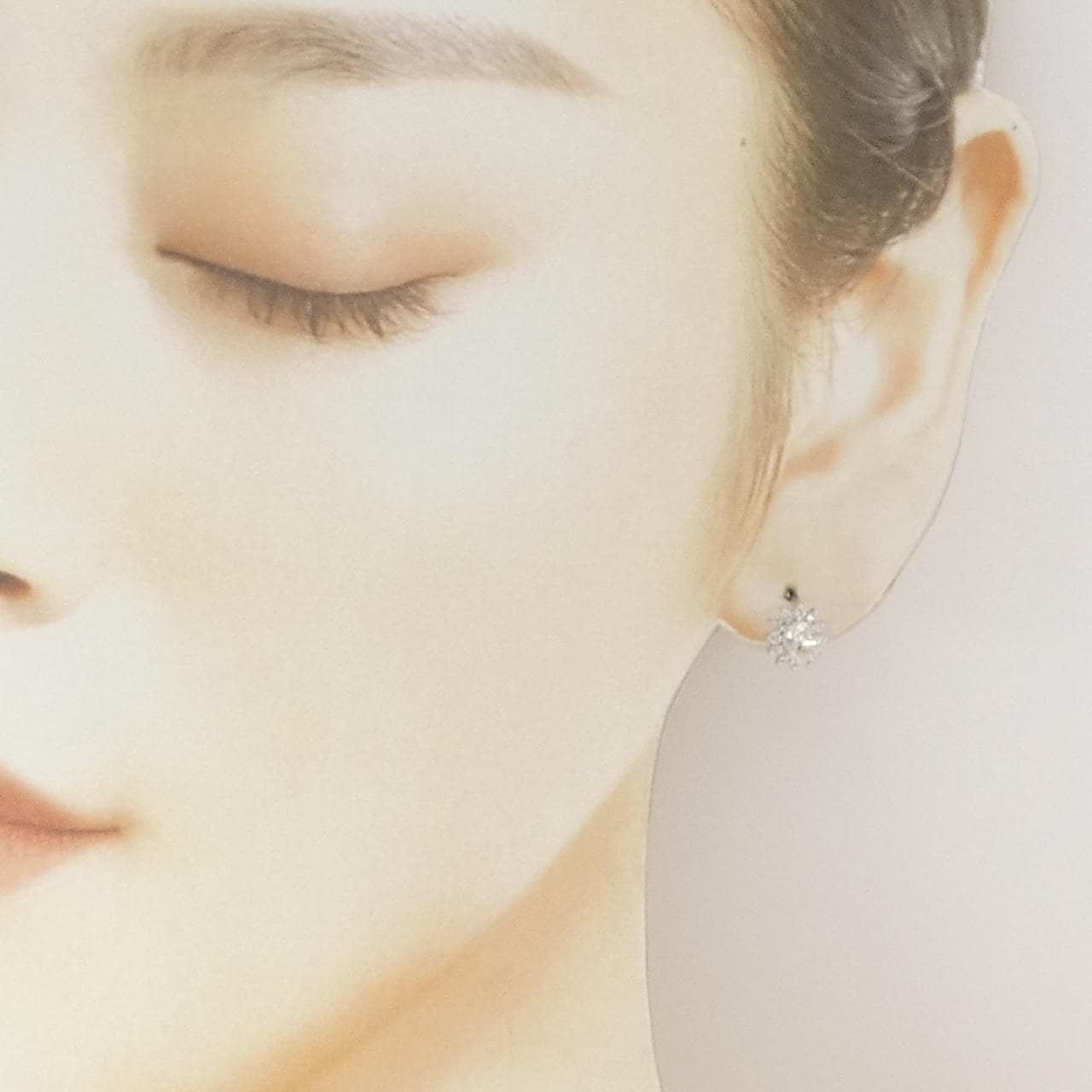 PT900 ダイヤモンド ピアス 0.49CT