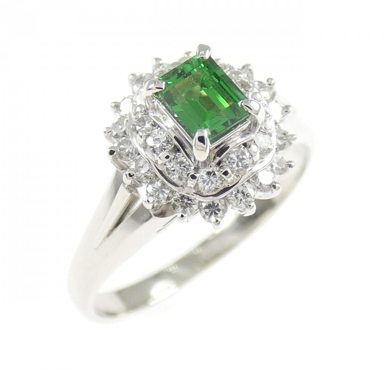 PT900 ガーネット リング 0.30CT