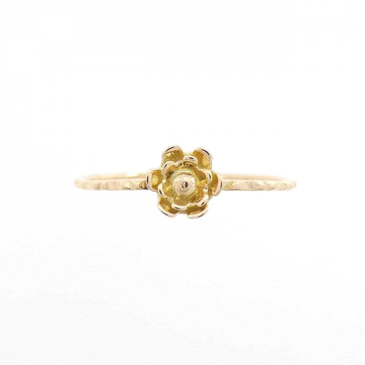 K18YG/K18PG フラワー リング