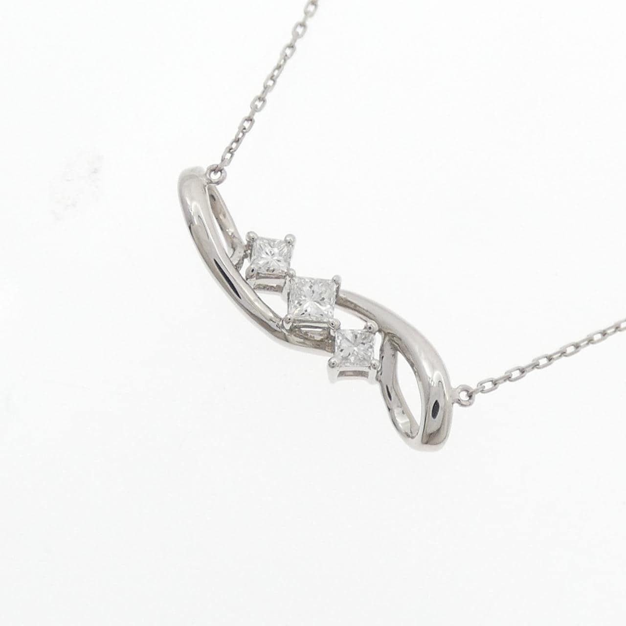 PT950/PT850 ダイヤモンド ネックレス 0.11CT