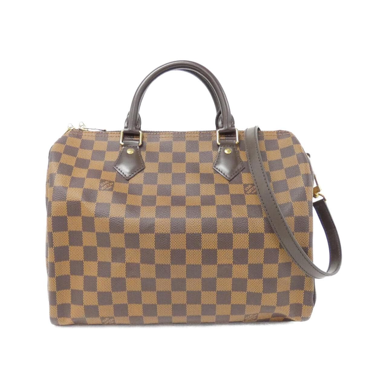 LOUIS VUITTON Damier Speedy Bandouliere 30 公分 N41367 波士頓包