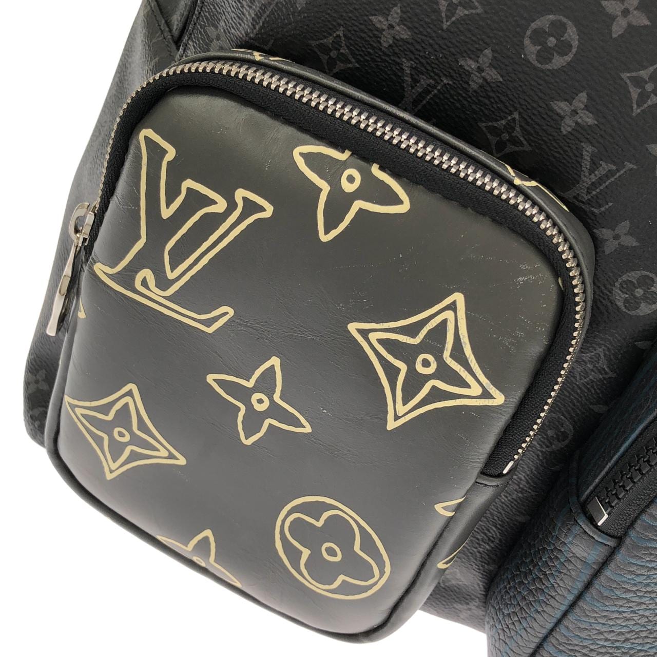ルイヴィトン LVパッチワーク(モノグラム エクリプス) バックパック マルチポケット M45455 リュックサック