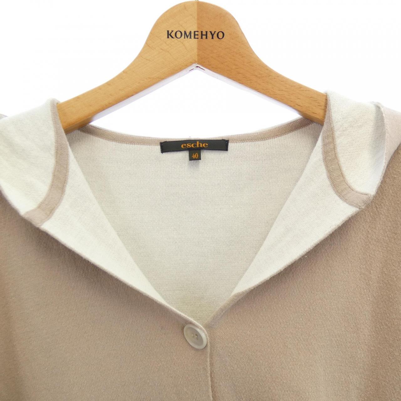 ESCHE esche ロングカーディガン