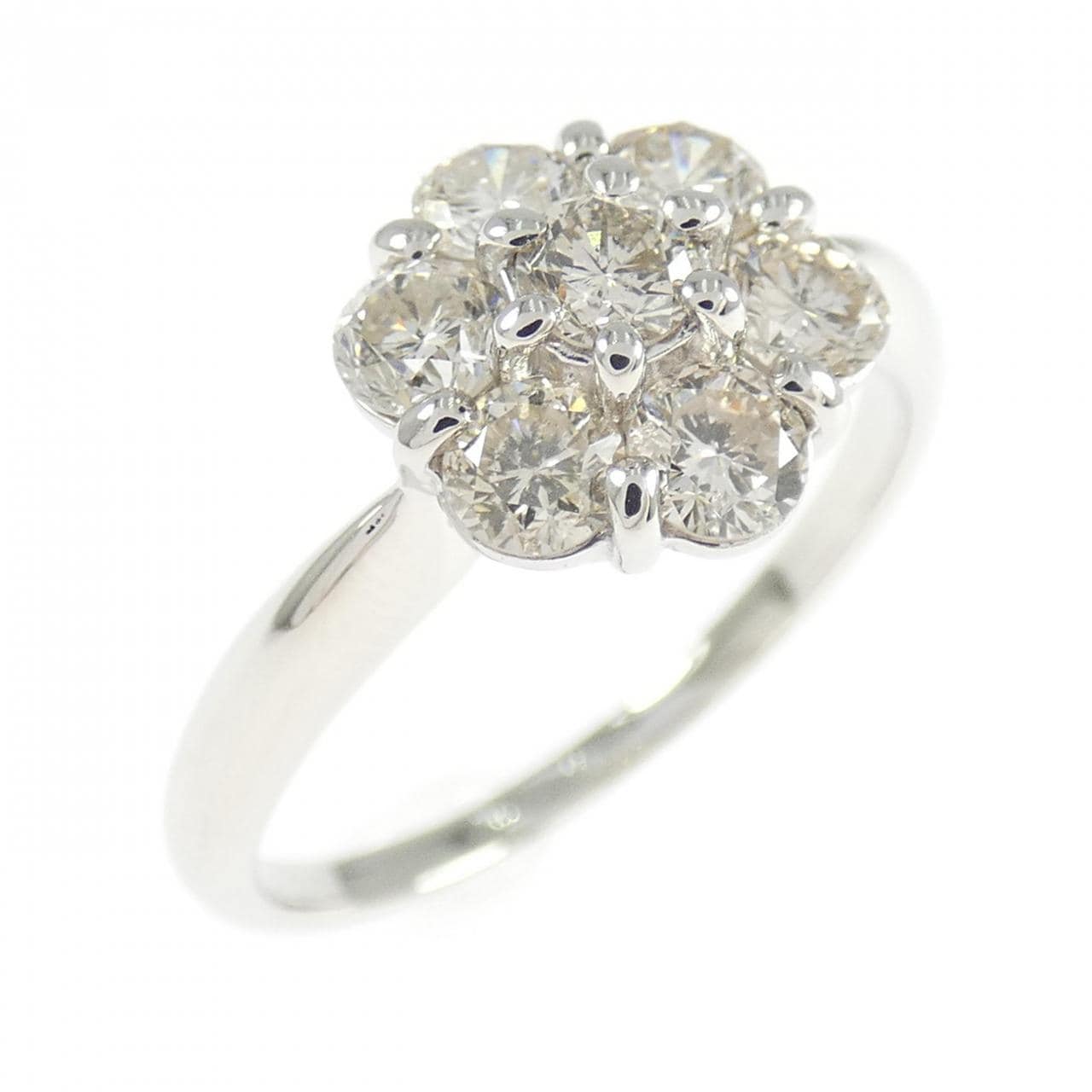 PT900 フラワー ダイヤモンド リング 1.00CT