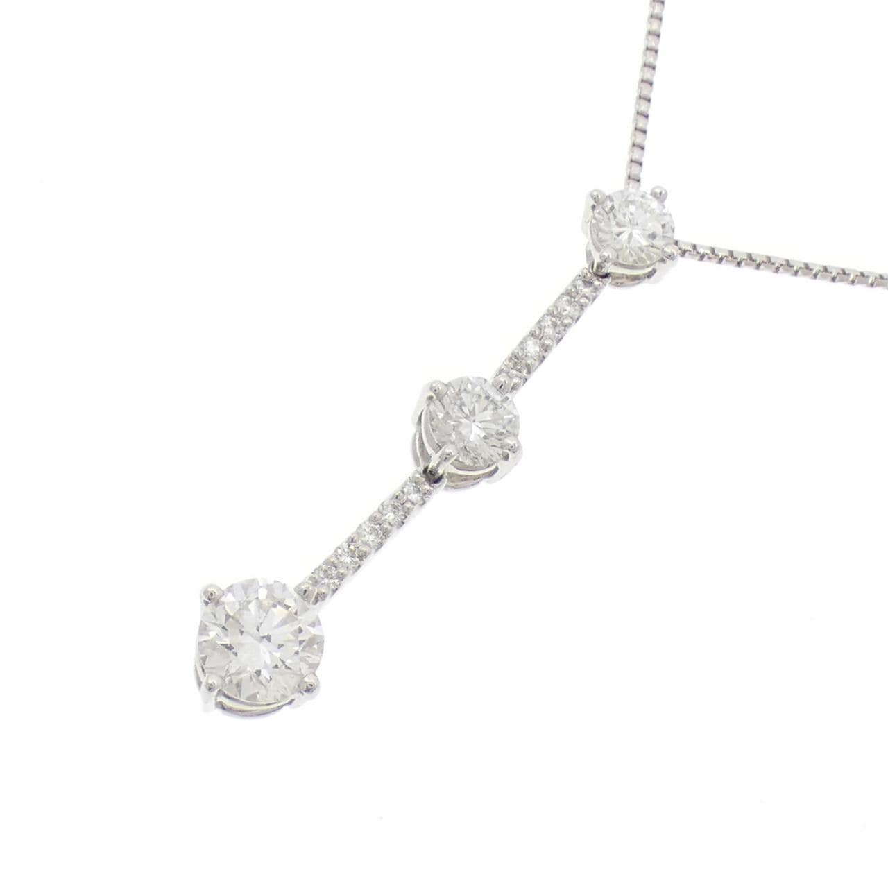 トリロジー ダイヤモンド ネックレス 0.70CT