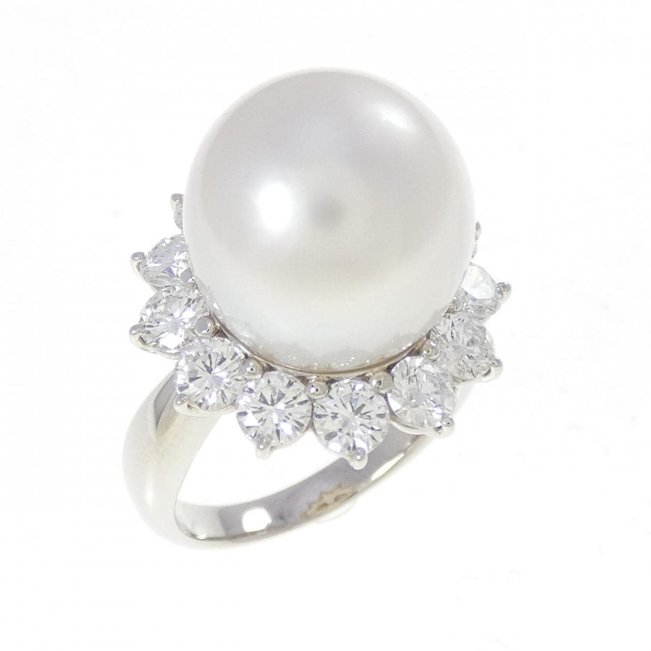 PT900 白蝶パール リング 13.7mm