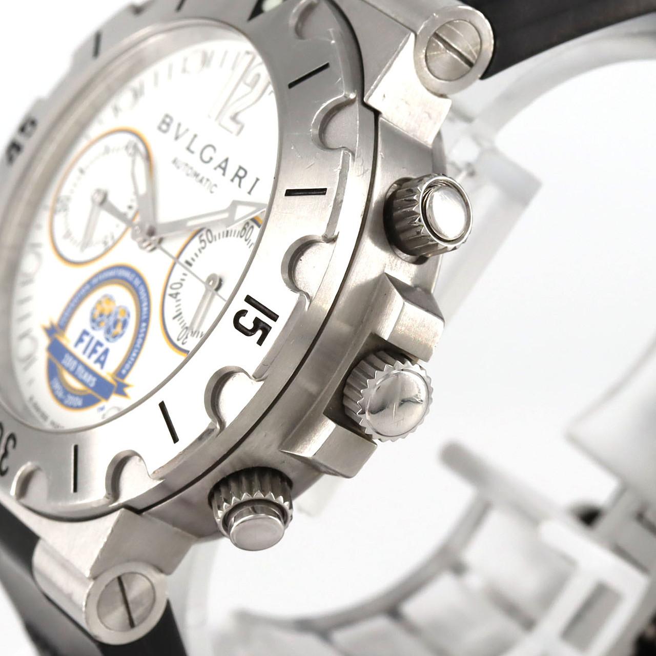 【ノーメンテナンス還元価格】ブルガリ スクーバクロノ･FIFA100YEARS LIMITED SCB38S SS 自動巻