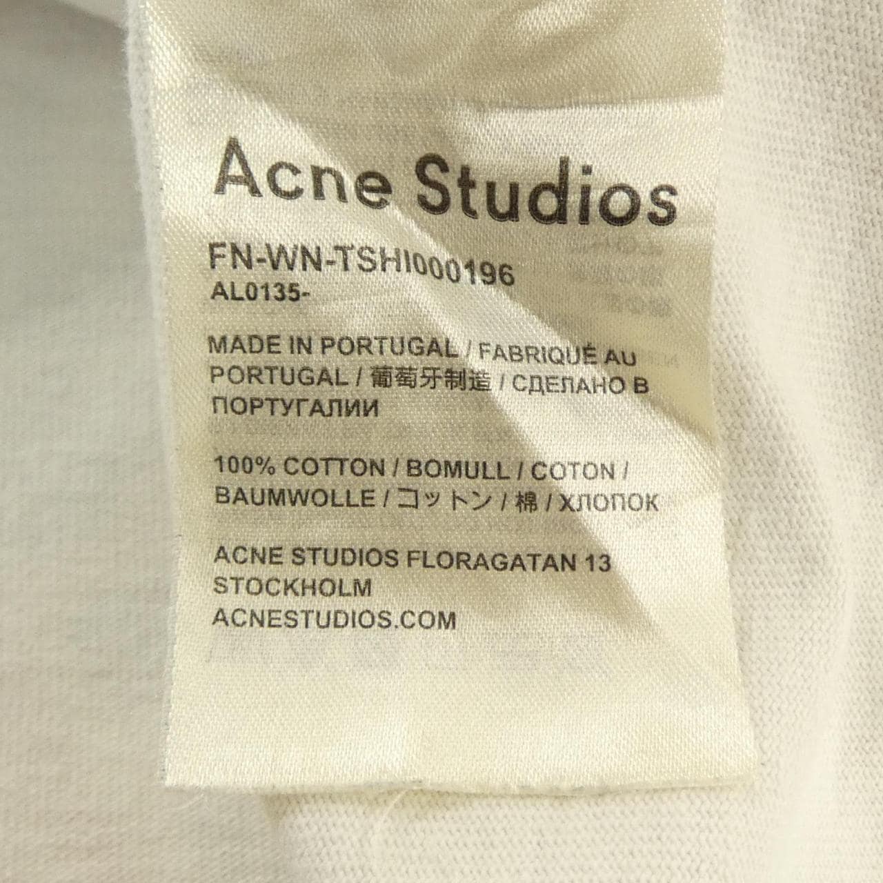 アクネストゥディオズ ACNE STUDIOS Tシャツ