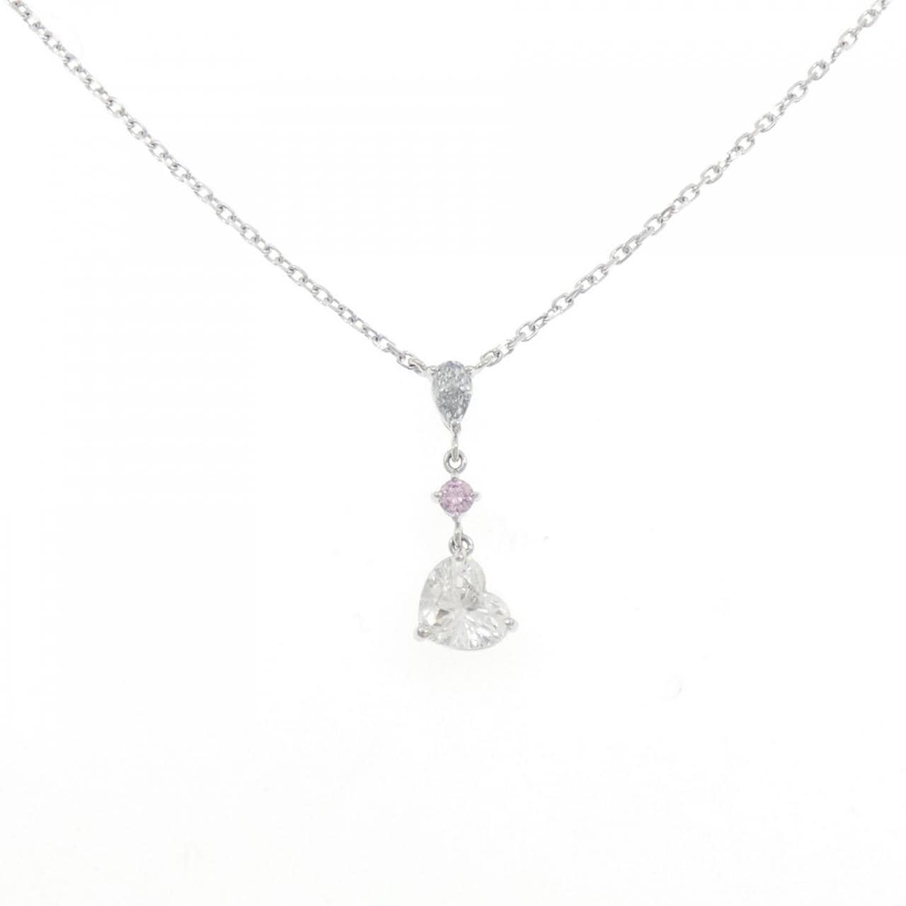 ミキモト ダイヤモンド ネックレス 0.27CT FLGB SI2 /1.11CT G VS2 ハートシェイプ