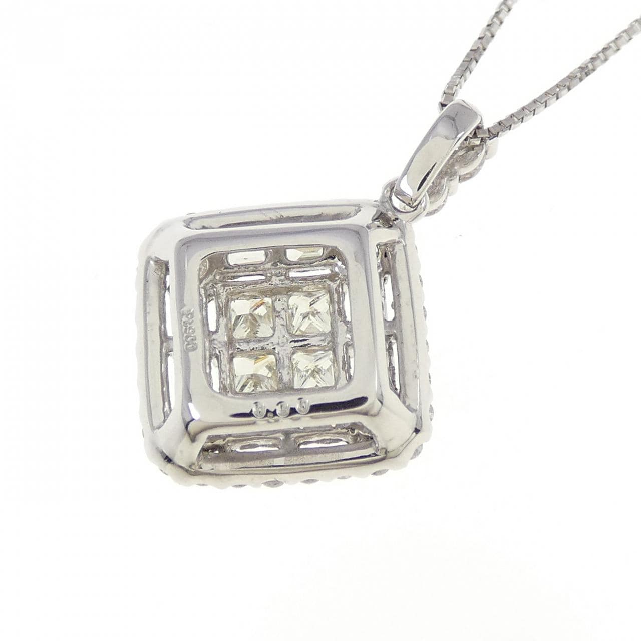 【新品】PT900/PT850 ダイヤモンド ネックレス 0.80CT