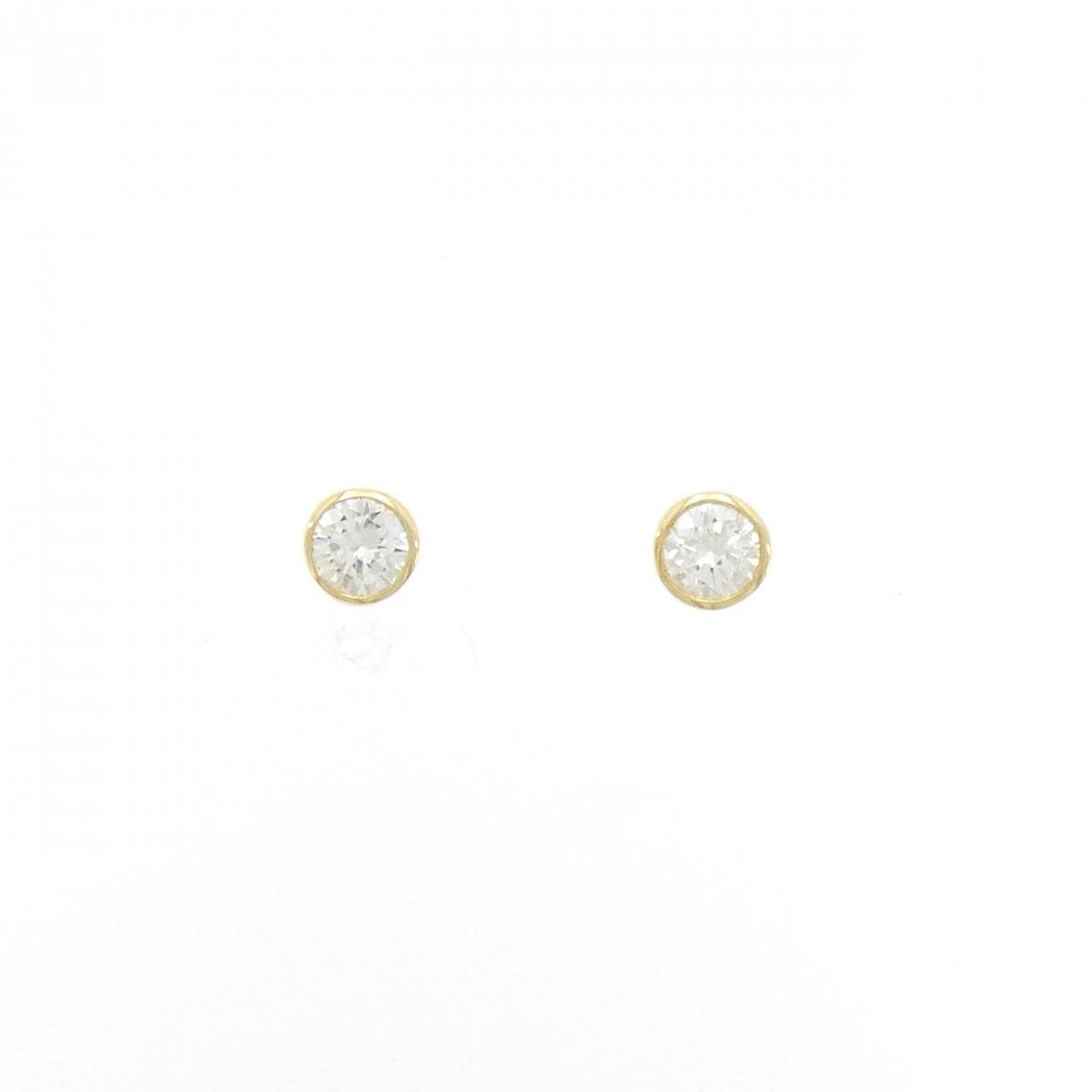 [再加工款] K18YG/ST鑽石耳環 0.235CT 0.245CT H SI1 品質好