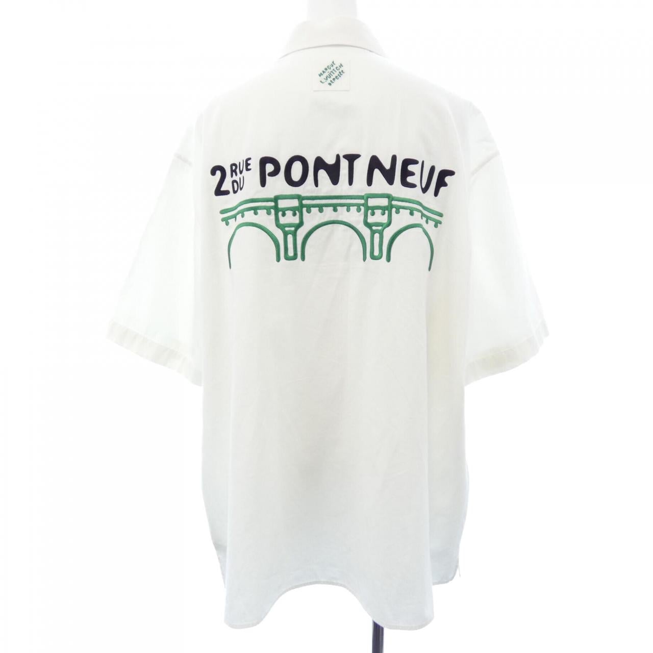 ルイヴィトン LOUIS VUITTON オープンカラーショートスリーブコットンシャツ HQS85WIKE S／Sシャツ