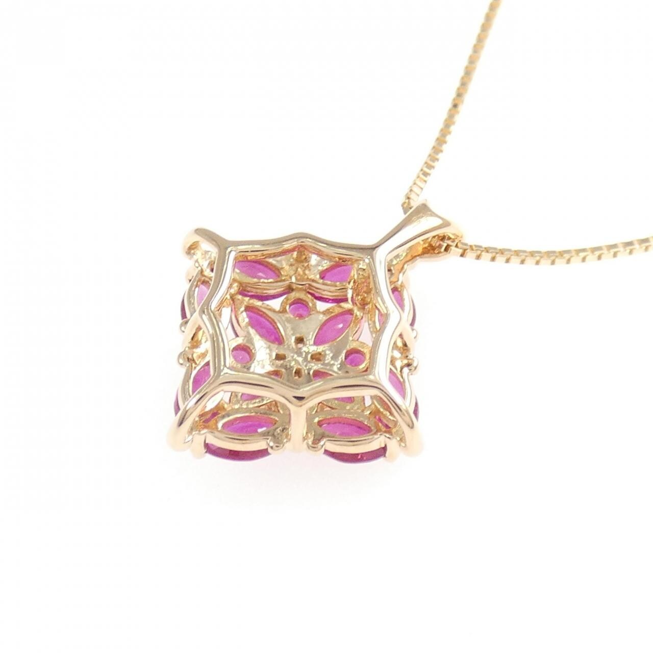 ジーエスティービー ルビー ネックレス 0.85CT