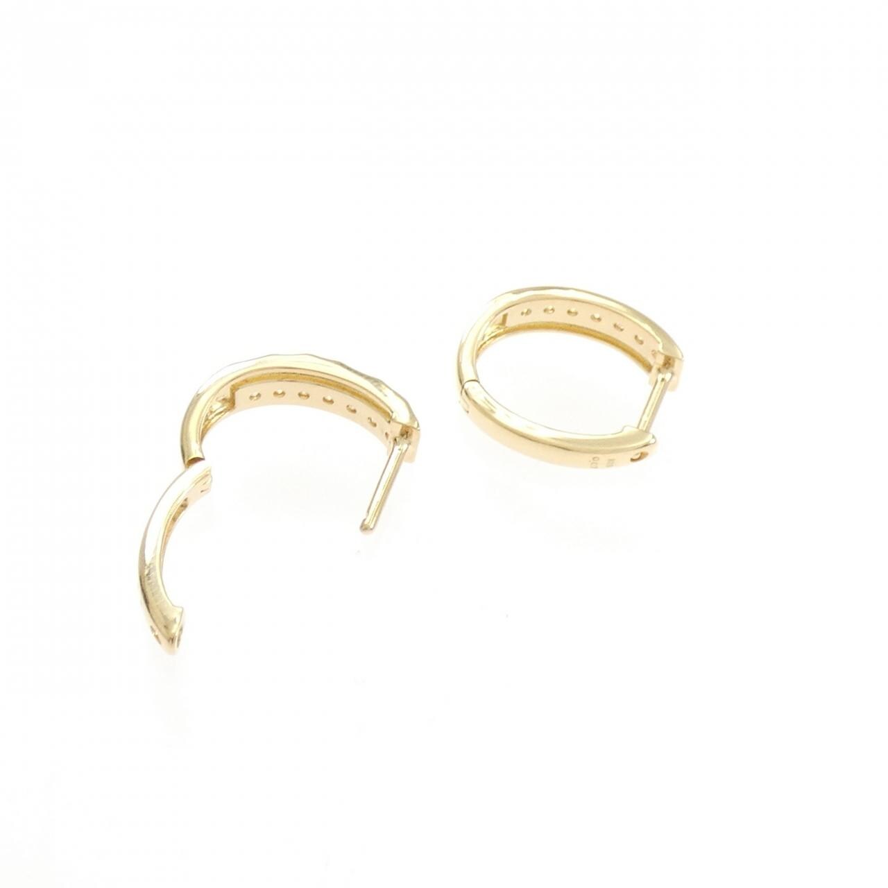 K18YG ダイヤモンド ピアス 0.14CT