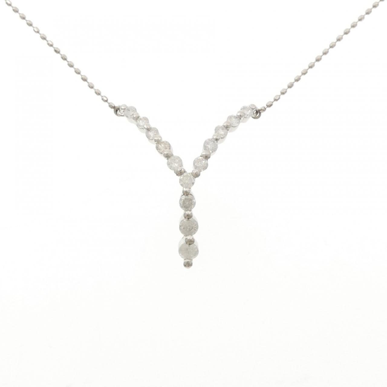 PT900/PT850 ダイヤモンド ネックレス 0.50CT