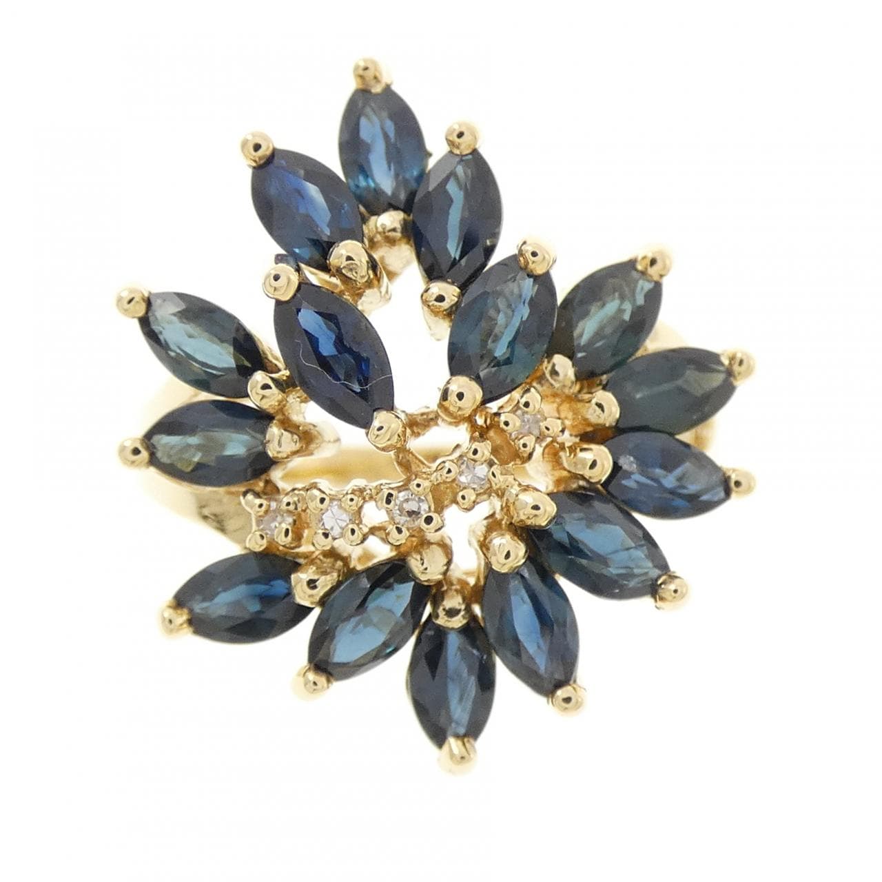 K18YG サファイヤ リング