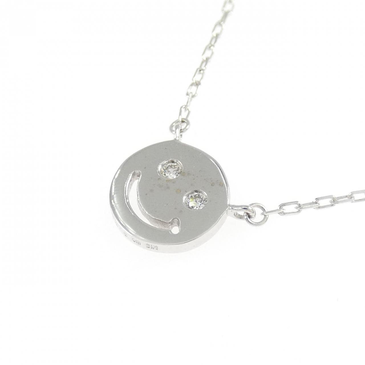 K18WG ダイヤモンド ネックレス 0.02CT