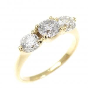 K18YG ダイヤモンド リング 1.015CT