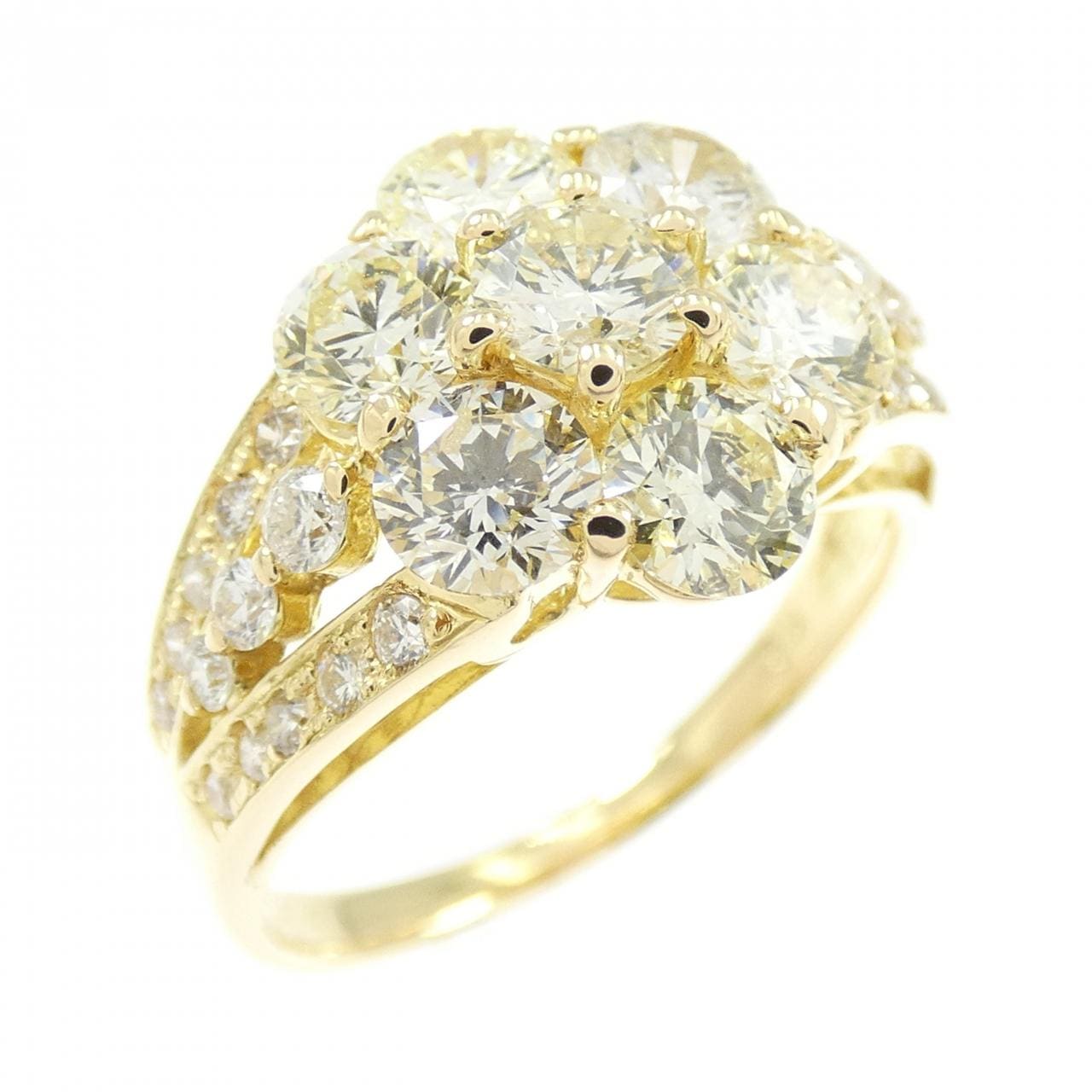 K18YG ダイヤモンド リング 2.00CT