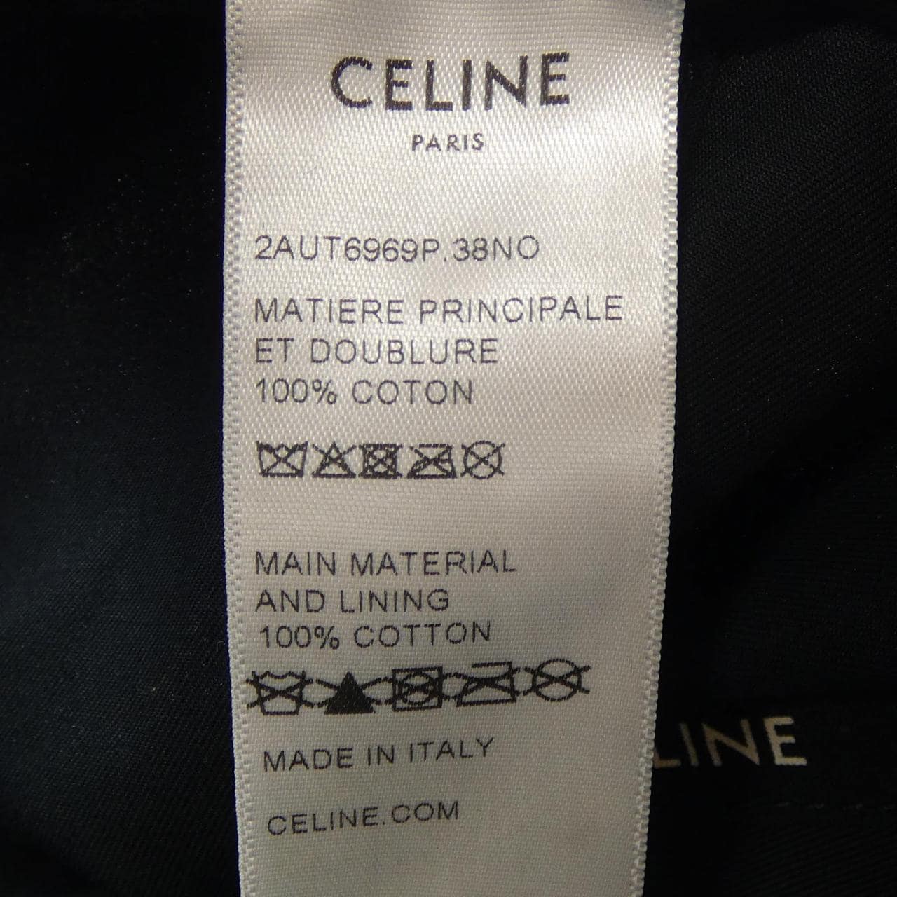 セリーヌ CELINE トリオンフベースボールキャップ 2AUT6969P キャップ