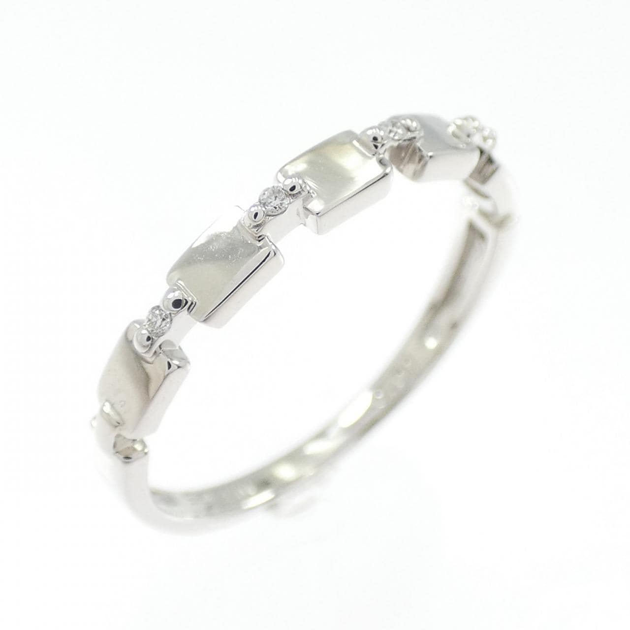 スタージュエリー K10WG リング 0.01CT