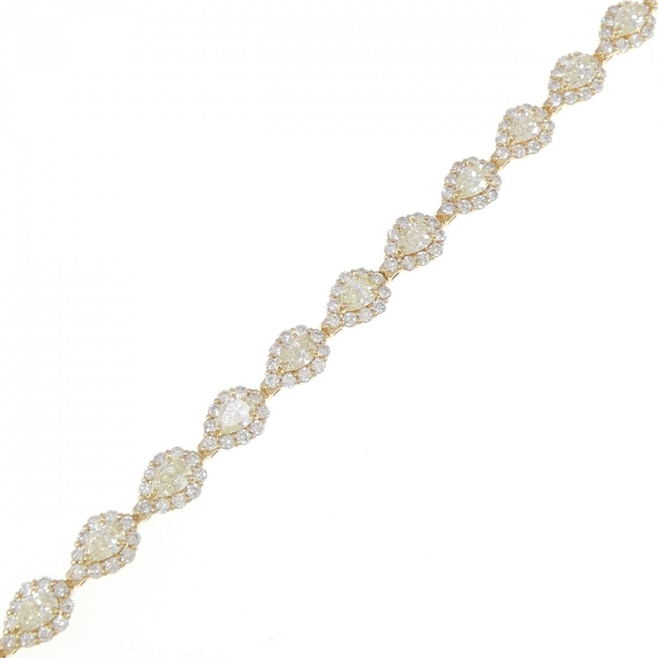 [BRAND NEW] K18YG Diamond Bracelet 5.10CT