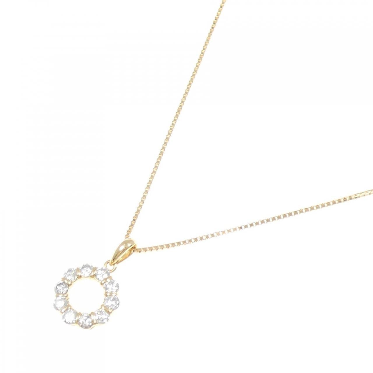 K18YG ダイヤモンド ネックレス 0.51CT