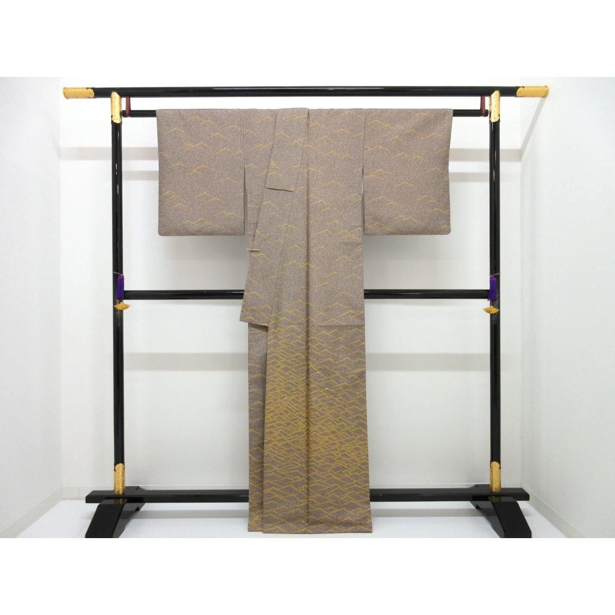 訪問着　染紬　刺繍入り