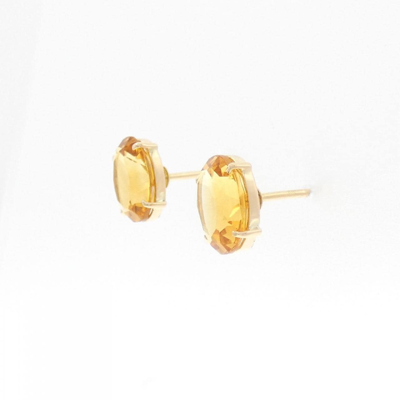 K18YG シトリン ピアス