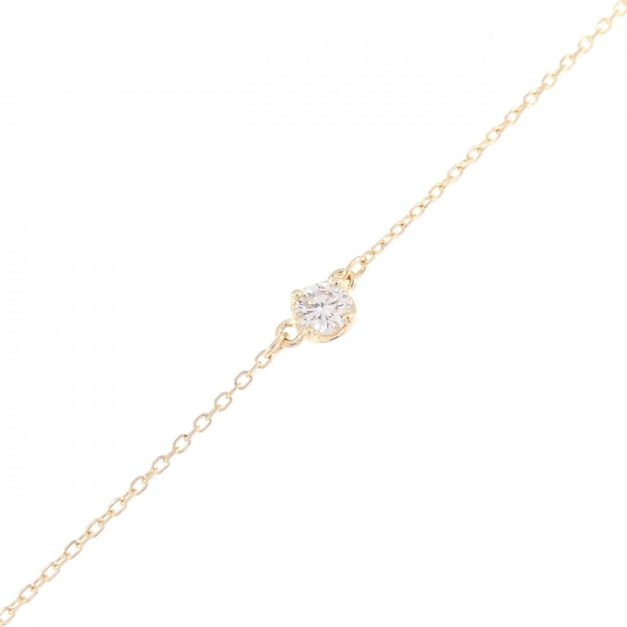 K18YG ダイヤモンド ネックレス 0.13CT