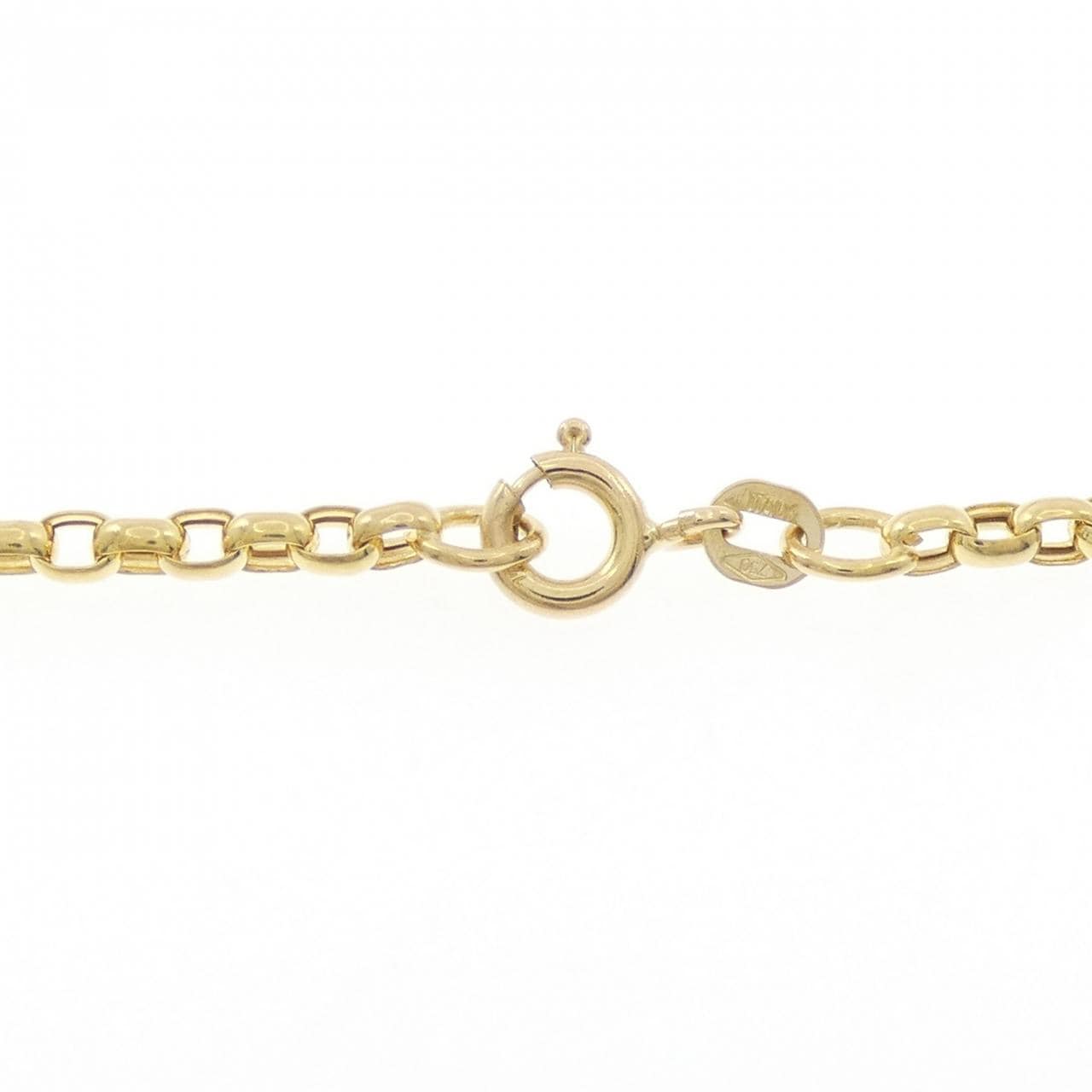 K18YG/750YG ダイヤモンド ネックレス 0.23CT