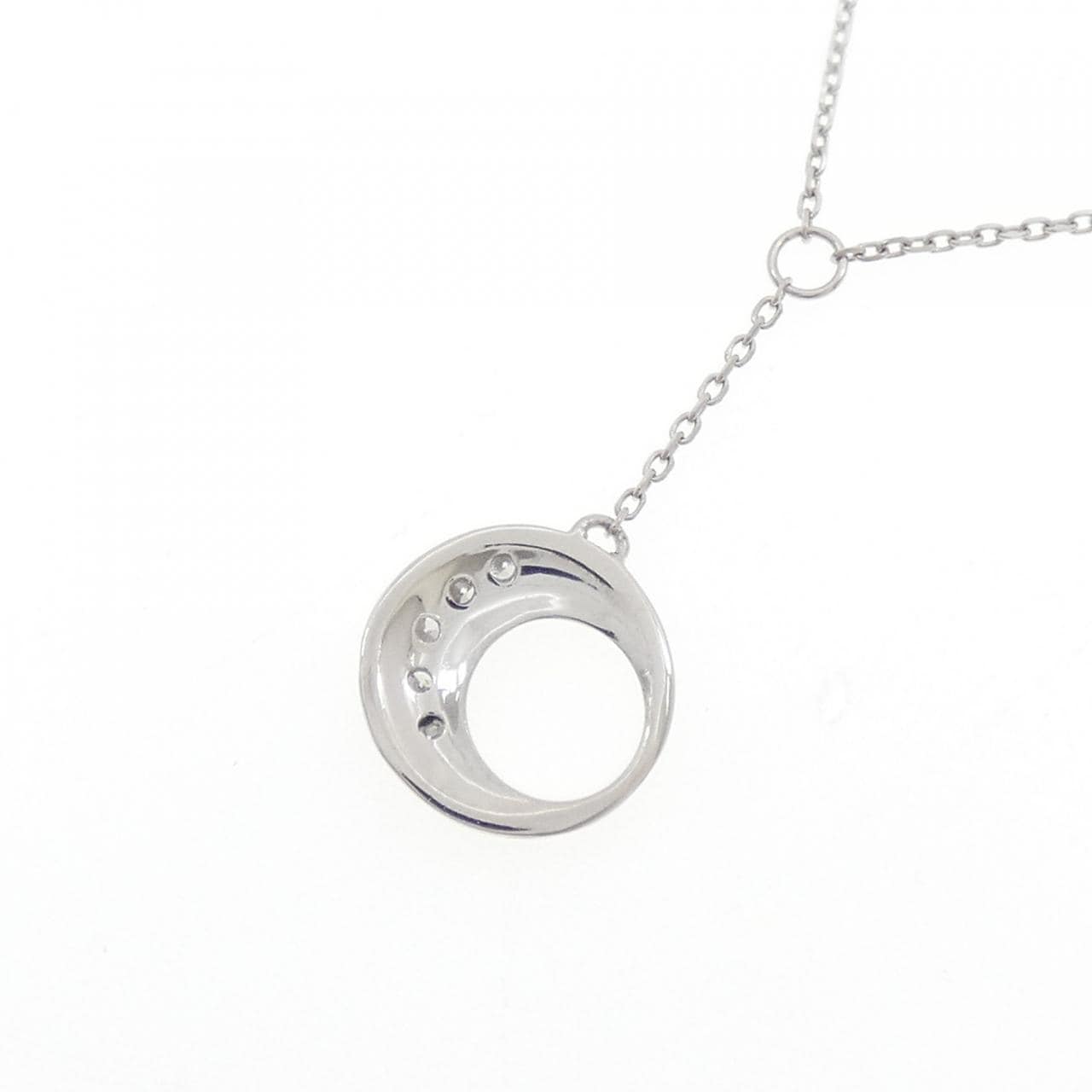 PT850 ムーン ダイヤモンド ネックレス 0.05CT