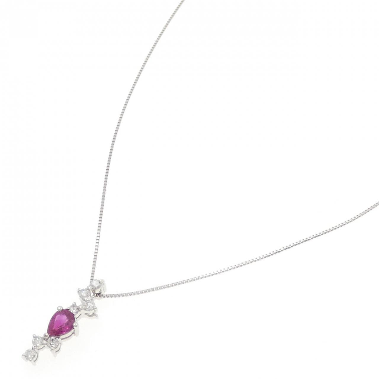 PT900/PT850红宝石项链0.58CT