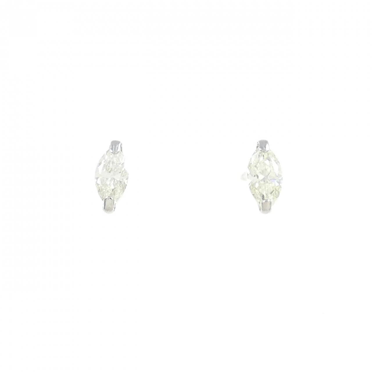 [新品] PT900钻石耳环 0.12CT
