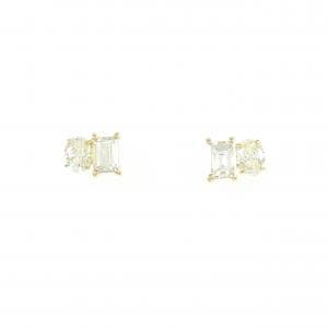 【新品】K18YG ダイヤモンド ピアス 0.60CT