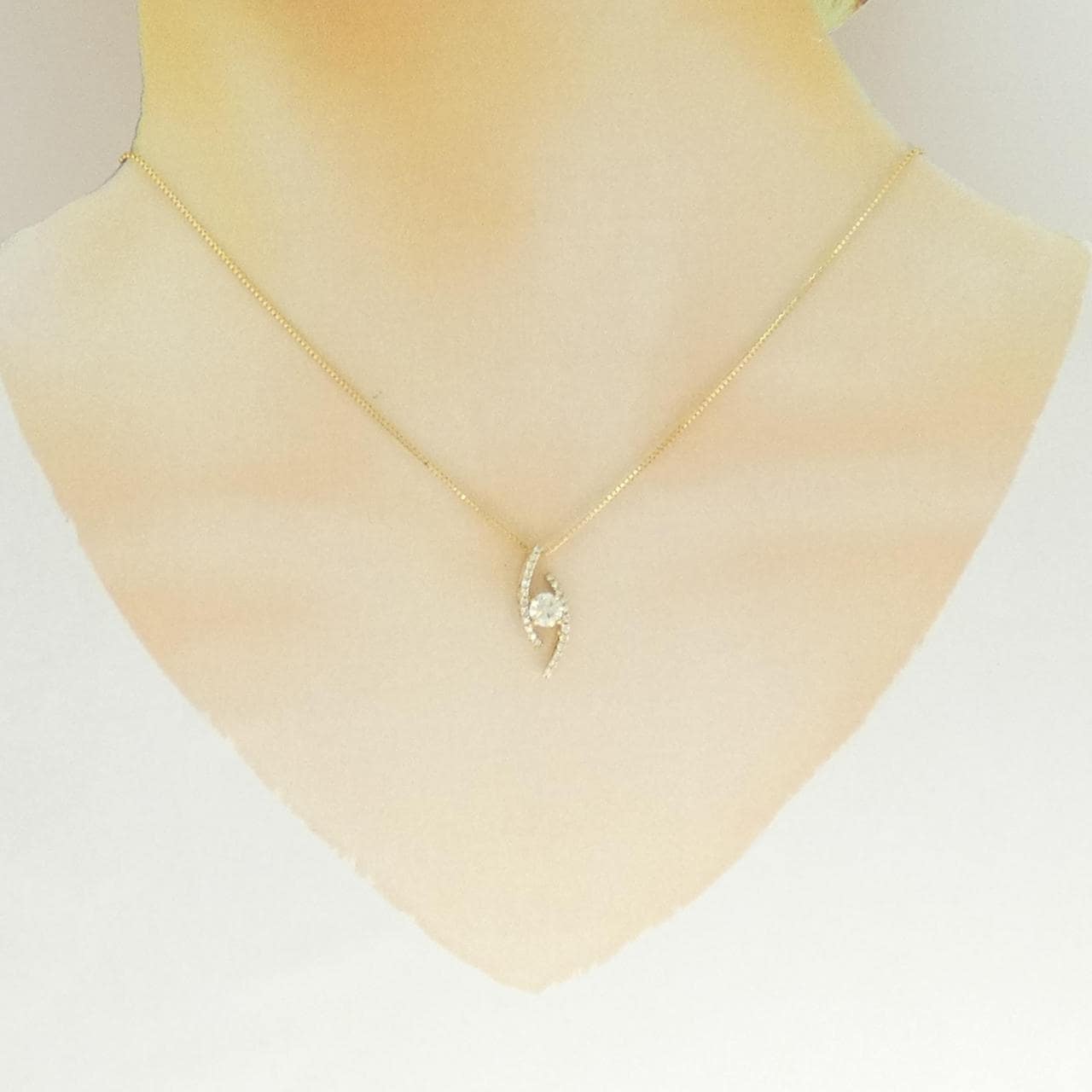 K18YG ダイヤモンド ネックレス 0.44CT