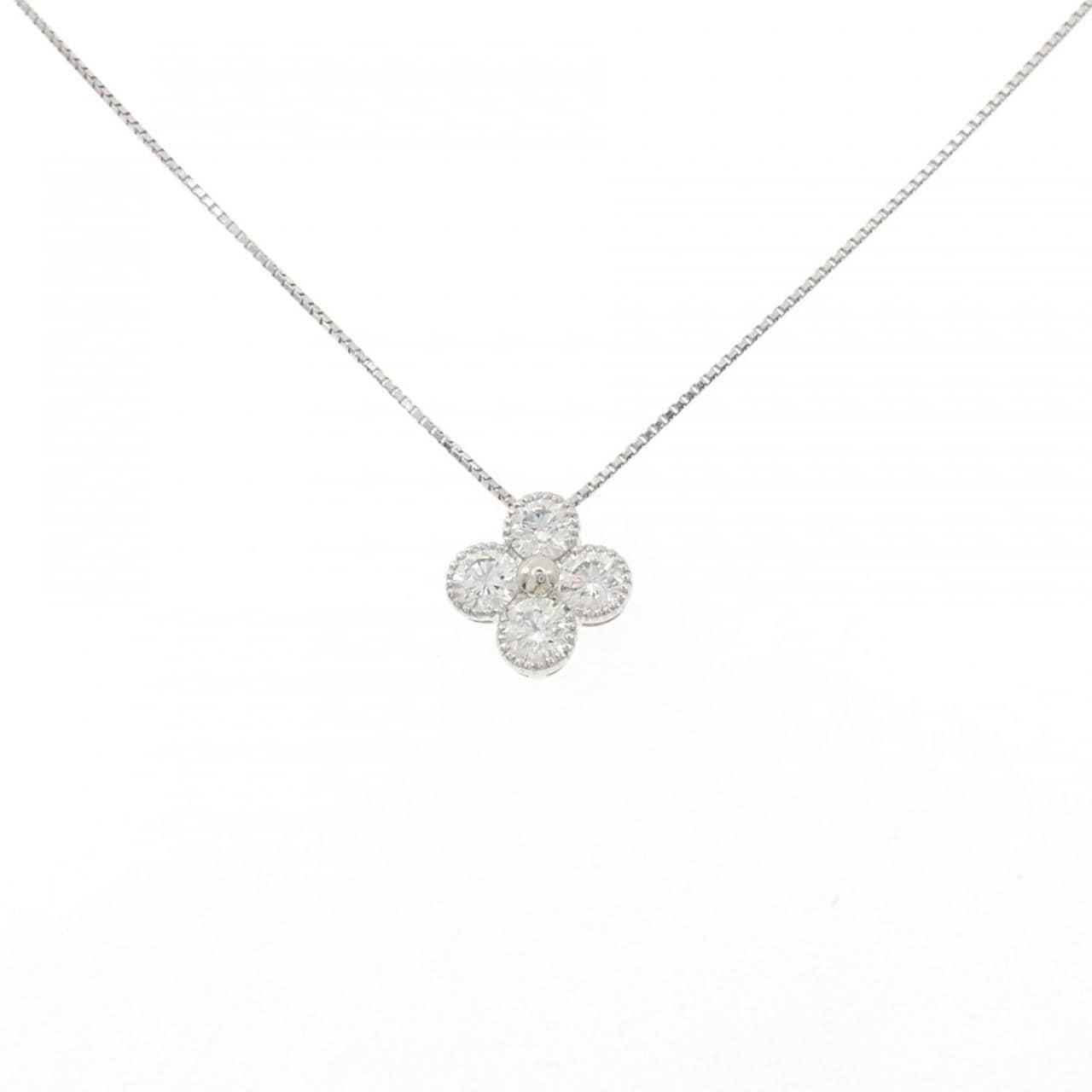 【新品】PT900/PT850 ダイヤモンド ネックレス 1.007CT E VS2 VG