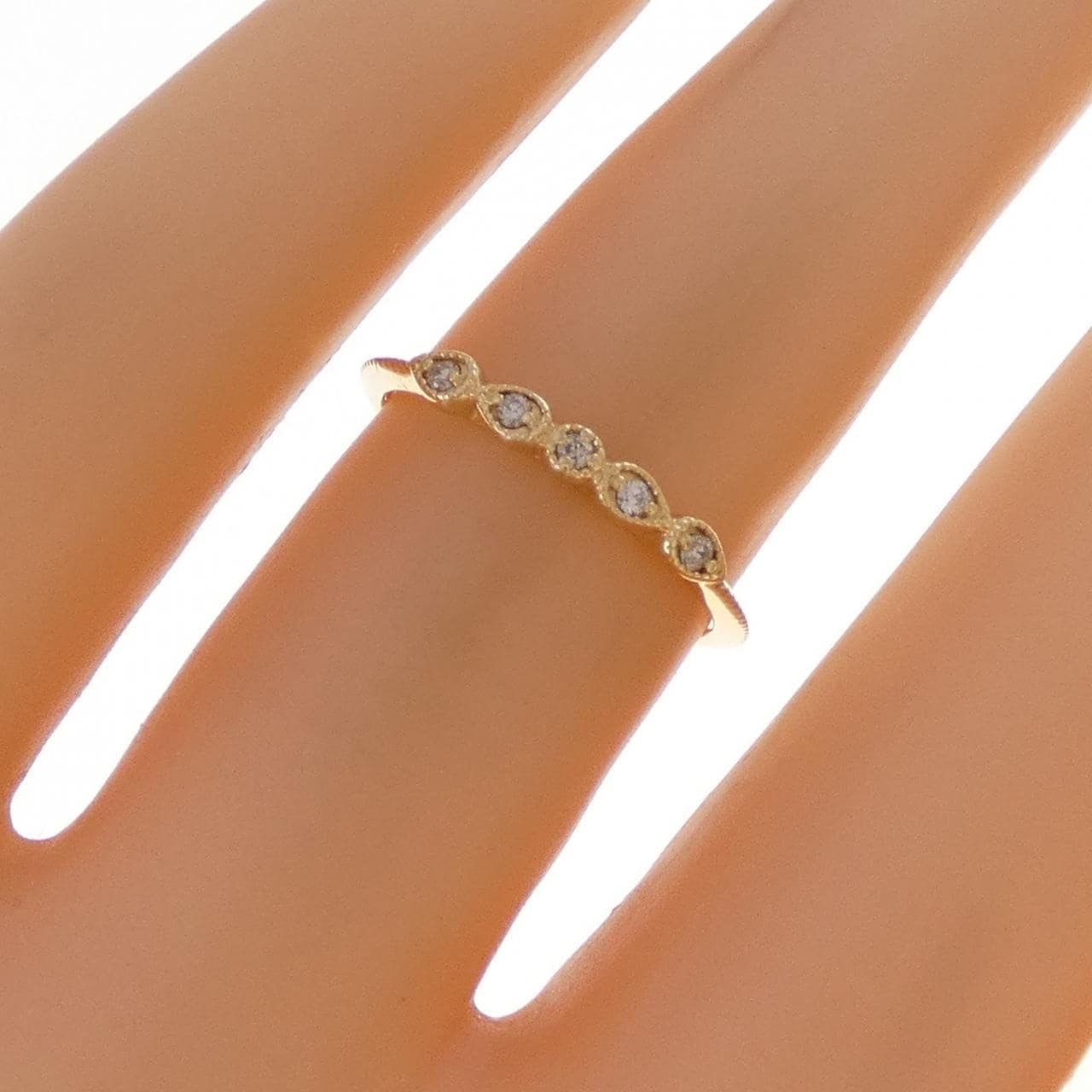 アガット ダイヤモンド リング 0.04CT